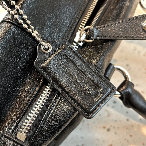 Coach Black Leather Satchel‎ or Shoulder Handbag - Picture 8 of 10
